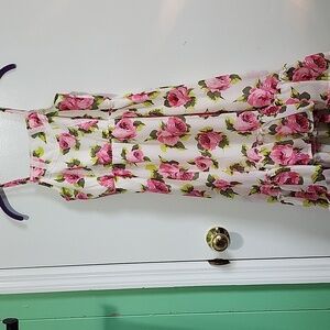 Girls Floral Place Sleeveless Dress Size Large
